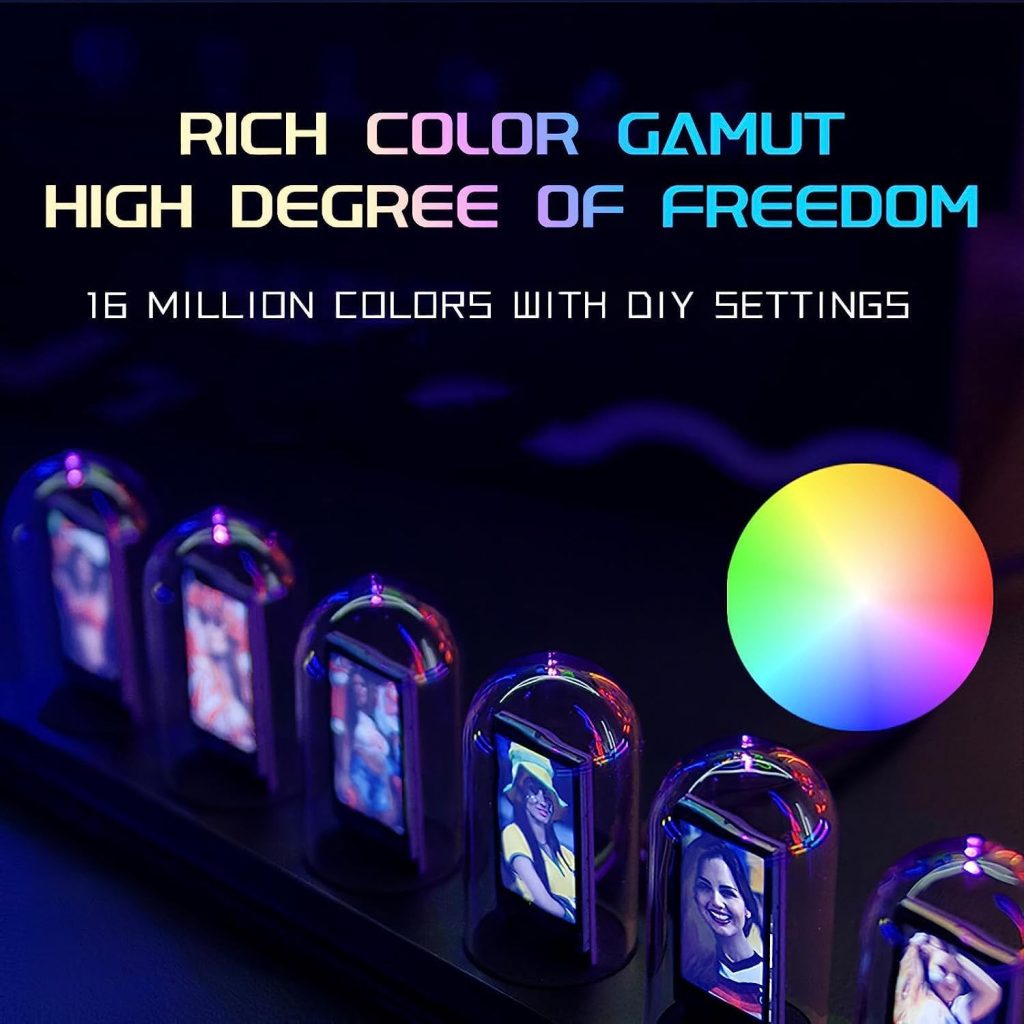 Reloj RGB tubo